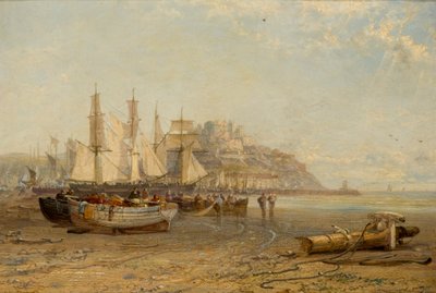 Low Tide, Mount Orgueil, Jersey by Arthur Joseph Meadows